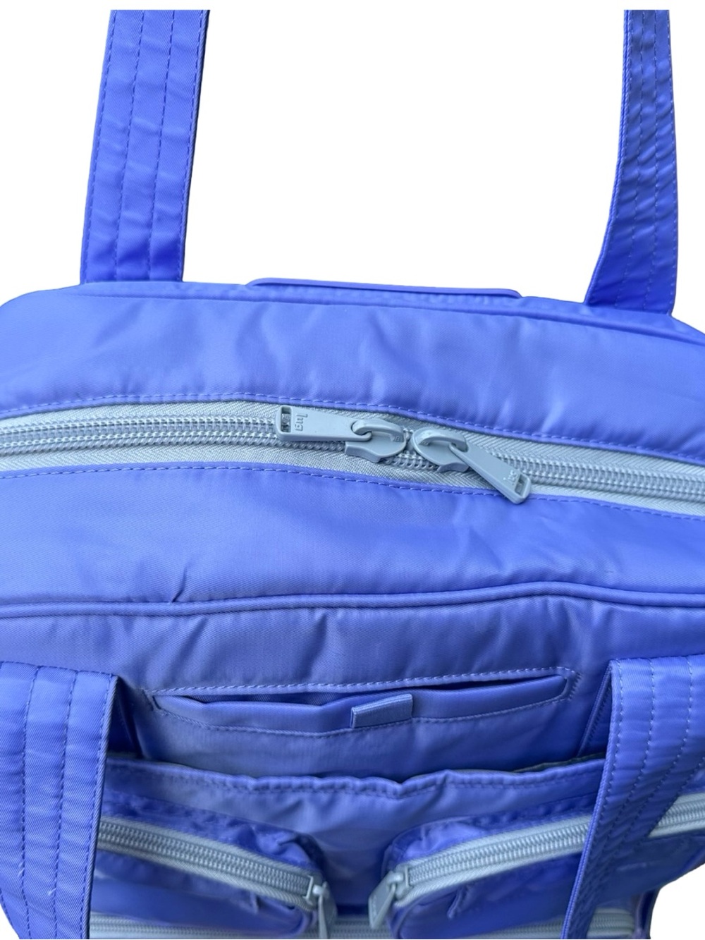 Lug Puddle Jumper Quilted Travel Tote Overnight Gym Bag Periwinkle Blue - Picture 13 of 17